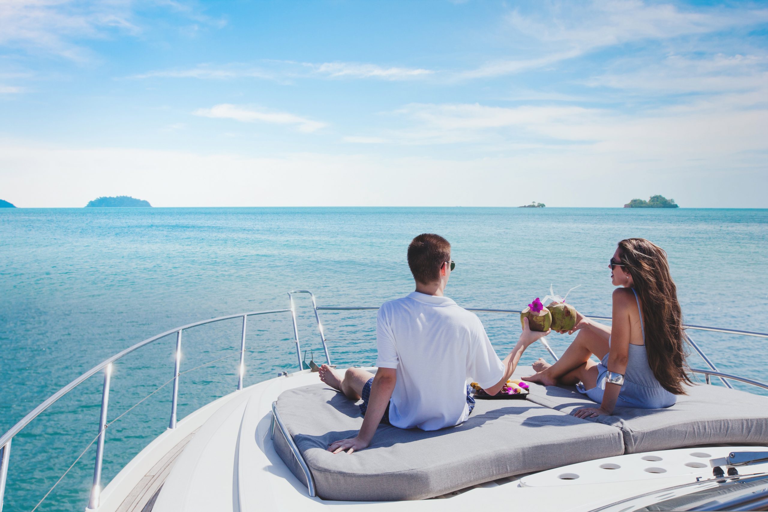 Honeymoon,Getaway,On,Luxury,Yacht,,Luxurious,Lifestyle,And,Travel,,Romantic